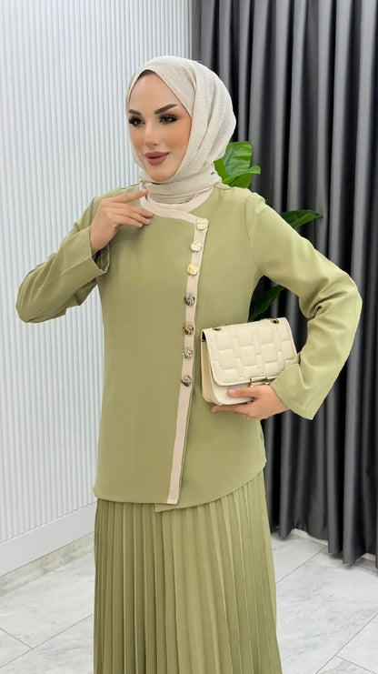 مجموعة تنورة ربيعة الأنيقة الفاخرة -